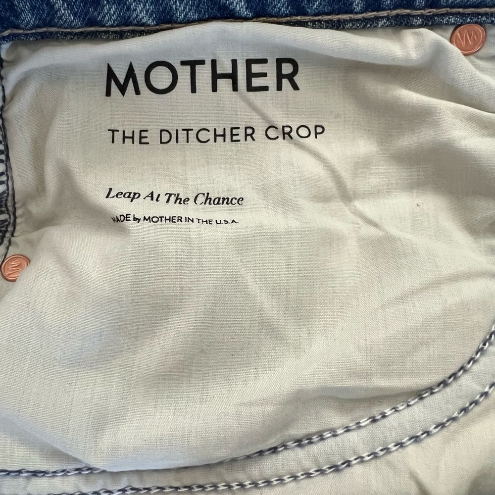 MOTHER jeans Light blue Relaxed Ditcher cropped 30 - Picture 6 of 9